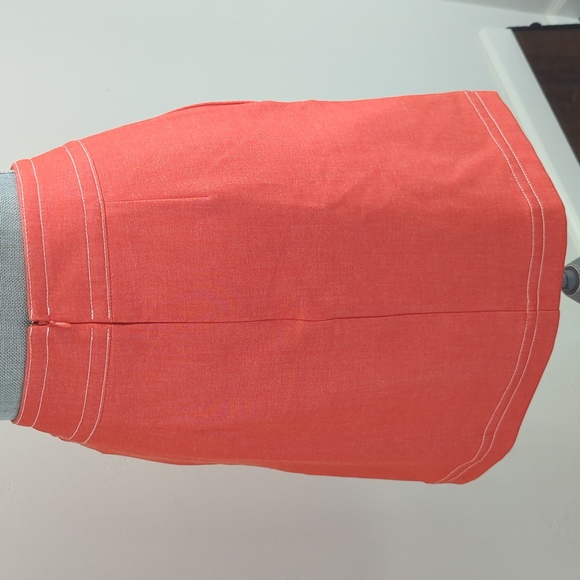 Ann Taylor Petite NWT Chambray Coral Skirt Womens Size 4P - Picture 2 of 5